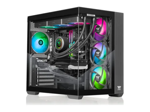 Thermaltake LCGS View u2880-380 Gaming Desktop (Intel Core Ultra 9 285K, ToughRam 32GB DDR5 6400MT/s RGB Memory, NVIDIA GeForce RTX 5080, 2TB NVMe...