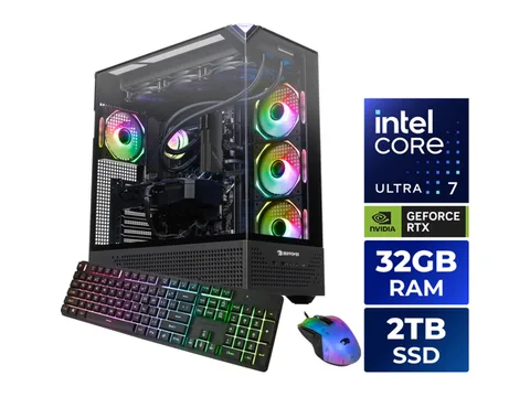 iBUYPOWER Gaming Desktop PC Intel Core Ultra 7 270K Plus 32GB DDR5 2TB SSD GeForce RTX 5080