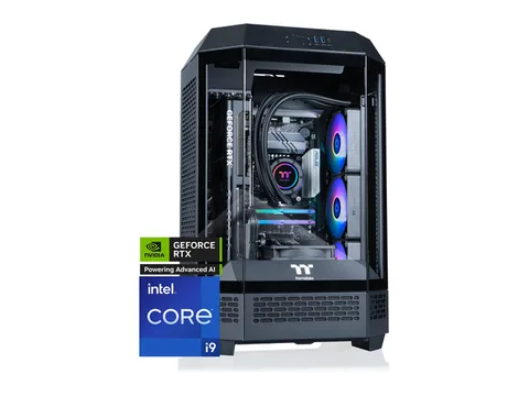 Thermaltake LCGS Reactor i1470 Gaming Desktop (Intel Core i9-14900KF, 32GB 6000MT/s DDR5 RGB Memory, NVIDIA GeForce RTX 5070, 1TB NVMe M.2, WiFi,...