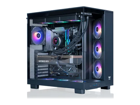 Thermaltake LCGS View 9080-380XL Gaming Desktop (AMD Ryzen 9 9900X3D, ToughRam 32GB DDR5 6000MT/s RGB Memory, NVIDIA GeForce RTX 5080, 2TB NVMe...