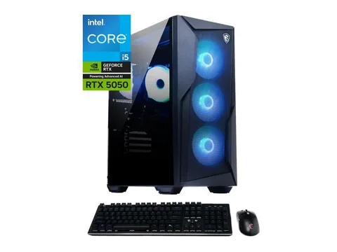 MSI Codex R2 Gaming Desktop PC, Intel Core i5-14400F, GeForce RTX 5050 8GB GDDR7, 16GB DDR5, 1TB NVMe SSD, Wi-Fi 6E, Bluetooth 5.3, Windows 11 Home