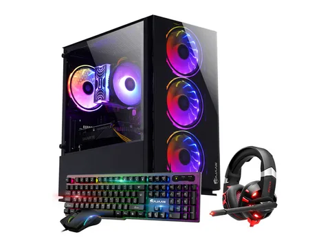 HAJAAN Gaming PC Desktop Tower (Intel 8-Core i7-9700 Processor/16GB DDR4 RAM/1TB SSD/GeForce GTX 1050 Ti 4GB GDDR5/RGB Keyboard Mouse/Headset/WiFi...