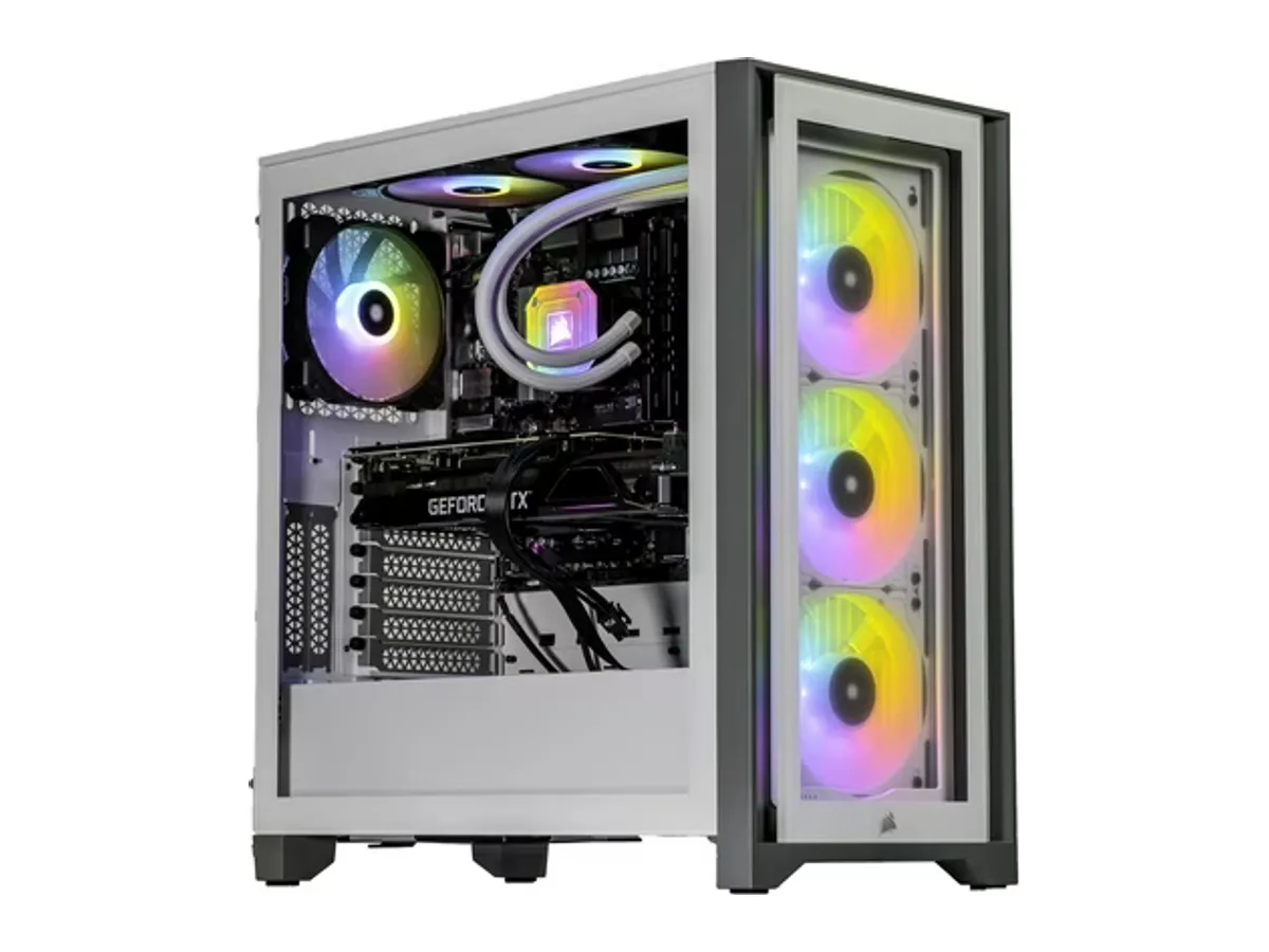 Velztorm Argentux Custom Built Gaming Desktop PC (Intel i7-10700F 8-Core, 16GB RAM, 128GB PCIe SSD + 1TB HDD (3.5), NVIDIA GeForce GTX 1050Ti, Wifi, Bluetooth, 1xUSB 3.2, 1xUSB 3.0, Win 10 Home)