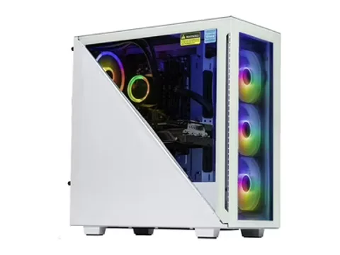 Velztorm Gladio Custom Built Gaming Desktop PC White (AMD Ryzen 9 - 5900X 12-Core, 16GB RAM, 256GB PCIe SSD + 2TB HDD (3.5), NVIDIA GeForce GTX 1050Ti, Wifi, Bluetooth, 2xUSB 3.0, 1xHDMI, Win 10 Home)