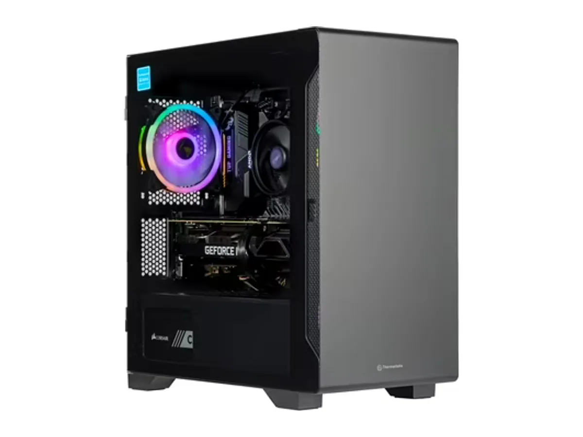 Velztorm Erebix Custom Built Gaming Desktop PC (AMD Ryzen 3 3100 4-Core, GeForce GTX 1050 Ti, 64GB RAM, 8TB PCIe SSD, Wifi, USB 3.2, HDMI, Win 10 Pro)