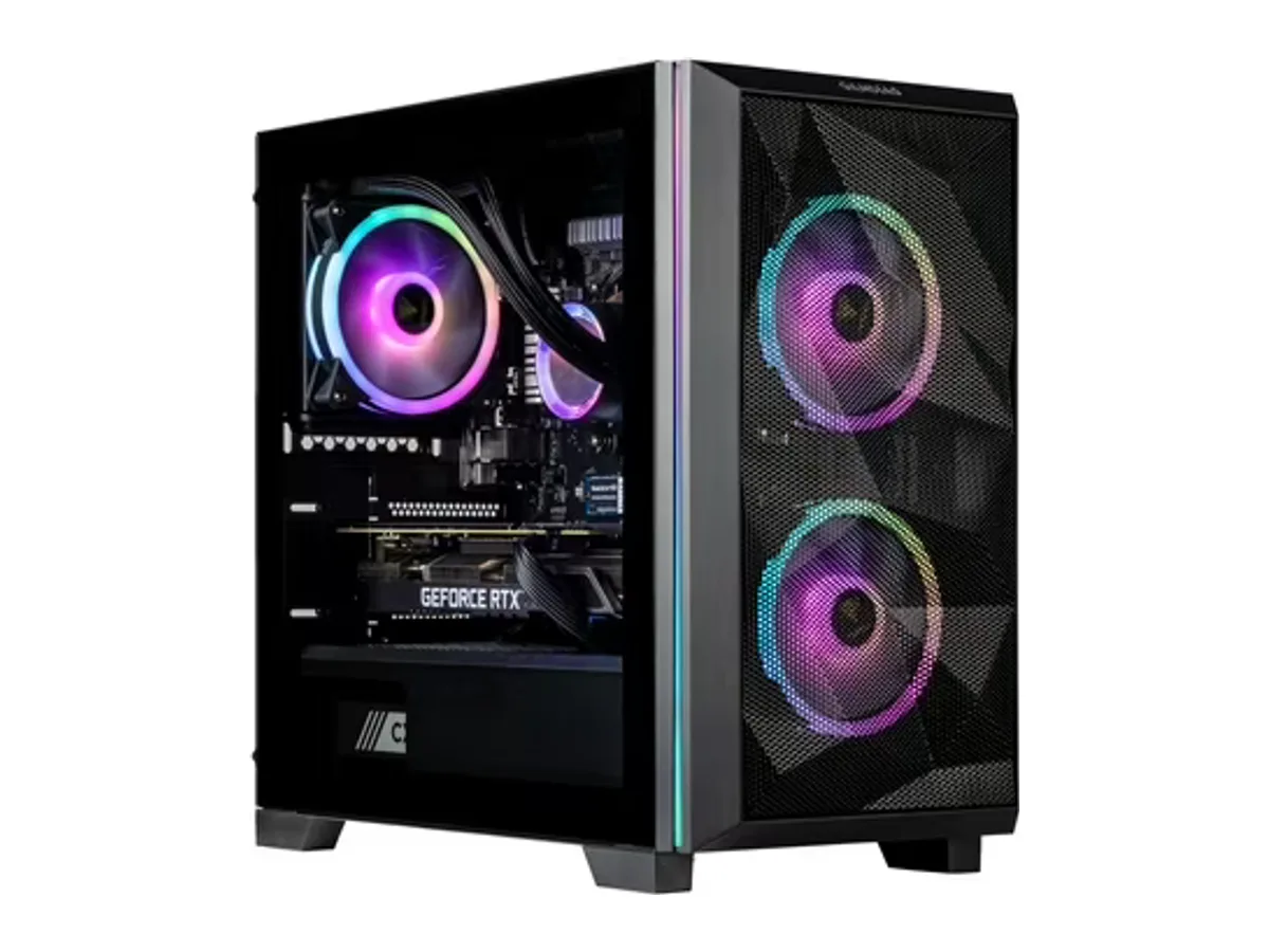 Velztorm Mini Pilum CTO Gaming Desktop PC (AMD Ryzen 7 - 3700X 8-Core, GeForce GTX 1050 Ti, 64GB DDR4, 2TB PCIe SSD + 2TB HDD (3.5), 120mm AIO, RGB Fans, 750W PSU, WiFi 5, BT, Win10H) VELZ0058